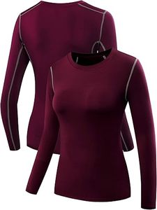 Women's Compression <b>Long</b> <b>Sleeve</b> Shirts - 3-Pack Athletic Yoga Running <b>Tops</b> Custom Manufacturer Exporter Suppliers <b>Workout</b> Shirt - Product Image 6