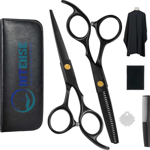 Kit de tijeras de corte de pelo Tijeras profesionales de peluquería Tijeras de adelgazamiento para salón y uso doméstico - Product Image 1