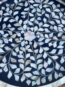 Plateau de Table à dîner en résine de haute qualité Agate attrayante forme Rectangle personnalisée flore incrustation d'os élégant servant de l'artisanat de magnésie - Product Image 5