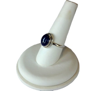 Natural <b>Lapis</b> <b>Lazuli</b> Gemstone <b>Ring</b> 925 Silver Women Party Customizable OEM Channel Technology Boutique Band Style - Product Image 5