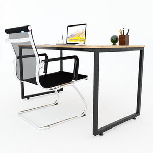 140x70cm Minimalist Rubberwood Computer <b>Desk</b> HBMN005 with Assembly Legs - Product Image 2
