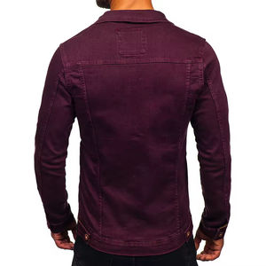 Vente directe d'usine Veste en jean lourde Prix Services OEM Conception de logo personnalisé Veste en jean vintage pour homme - Product Image 2