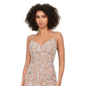 Elegance & Sexiness antistatique a-ligne robe en mousseline de soie 2025 nouvelle robe de soirée brodée de luxe toutes tailles pour les femmes - Product Image 1