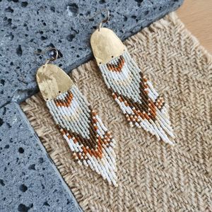 Glass Seed Beads Woven Earrings Fashion Women Various Handmade Earrings Jewelry Glass Seed Beads - Product Image 6