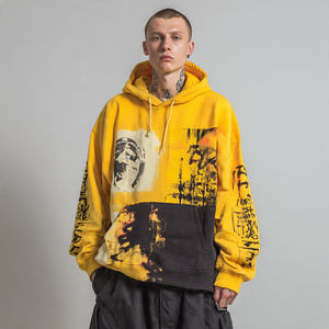 Sweat à capuche ample et surdimensionné pour homme, imprimé numérique, 500GSM, coupe ample personnalisée, pour l'extérieur - Product Image 1