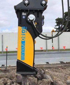 Martillo hidráulico SQ 80 BOX Tipo Rock Hammer con acumulador y sistema de grasa automática para excavadoras de 18-26 toneladas para demolición - Product Image 1