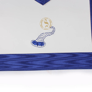 Regalia maçonnique, tabliers, MASONIC GRAND LODGE PAST MASTER TABLIER AVEC COLLIER CHAÎNE VIOLET VELOURS - Product Image 3