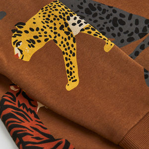 Sudadera de algodón con estampado de letras para niños, jersey liso Unisex para Otoño e Invierno - Product Image 5