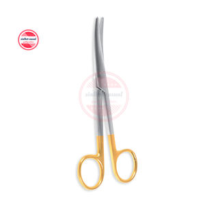 กรรไกรผ่าตัดเมโยโค้งสเตนเลส,กรรไกรผ่าตัดโลโก้ที่กำหนดเองได้สำหรับคลินิกการแพทย์โรงพยาบาล - Product Image 1
