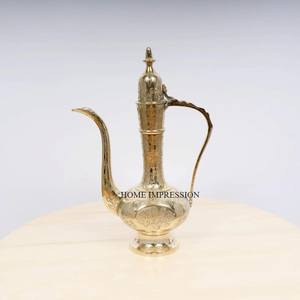 Cawa <b>Cups</b> Base <b>Sets</b> Long Spout Dallah Coffee & <b>Tea</b> Pot Stainless Steel Eco-Friendly Modern Customized Arabic Coffee Dallah <b>Sets</b> - Product Image 2