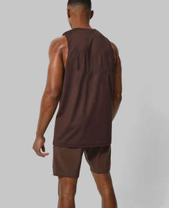 Débardeur coton hommes musculation Stringer Gym Fitness course entraînement musculaire sans manches respirant coton athlétique débardeur - Product Image 2