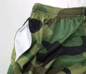 Pantalones Cortos Cargo Personalizados al por Mayor para Hombre, de Poliéster y Algodón, Estilo Camuflaje, con Decoración de Cordones, Sublimación por Transferencia - Product Image 3