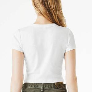 OEM barato tasa nueva moda mujer Crop Top Super calidad transpirable hecho a medida Top tendencia mujeres Crop Top con peso ligero - Product Image 5