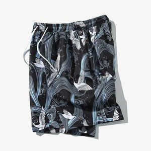 Bermuda en jean surdimensionné personnalisé pour hommes Streetwear short en denim déchiré avec broderie pour hommes - Product Image 3