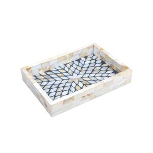 Direct Factory Sale2024 Bone Inlay Plateau pour Collations Aux Fruits Secs Servant Petit Déjeuner Décor Plateau De Stockage Plateaux De Service Fabricant SCI - Product Image 3