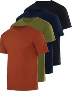 Camiseta Esencial para Hombre, Mezcla Cómoda, Tejido Suave, Corte Regular, Color Sólido, Transpirable, Secado Rápido, Ecológica, Ligera, para Uso Diario - Product Image 4