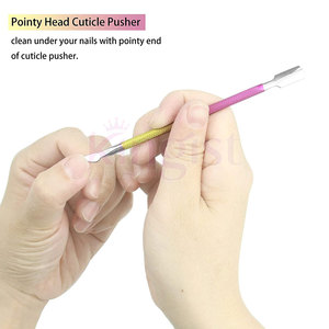ที่ดันหนังกำพร้าที่ตัดเล็บทำจากสเตนเลสสตีลสีล้วนชุบทองมีฉลากตามต้องการ - Product Image 5