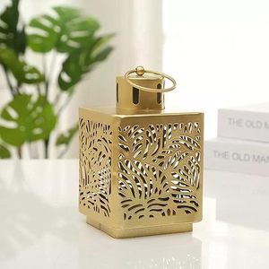 Wholesale High Quality Handmade Decorative <b>Gold</b> Metal Moroccan Candle <b>Lantern</b> In Low Price - Product Image 5