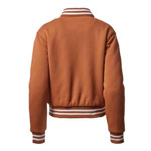 Chaqueta de béisbol de bombardero universitario de moda para hombre nueva moda Varsity Letterman diseño bordado Logo parches lona Patchwork - Product Image 3