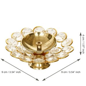 Haute qualité en forme de chauffe-plat cristal métal bougie votive élégant bureau à domicile décoration de noël bougeoirs bocaux à bougies - Product Image 4