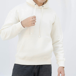 Sweat-shirts à capuche doublés unis personnalisés en gros 2026, tissu polaire 220GSM, OEM, 100% coton, unisexe, pour hommes - Product Image 2