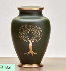 Urne funéraire noire élégante avec aigle et drapeau américain Hommage intemporel pour les êtres chers - Product Image 4