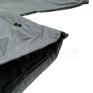 ชุดเสื้อกันลมคอเสื้อมีฮู้ดผ้าฝ้าย100% สบายลายพื้นระบายอากาศน้ำหนักเบาสำหรับฤดูหนาว - Product Image 3