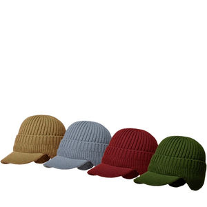 Gorro de Punto Acrílico de Alta Calidad para Hombre y Mujer, Gorro Deportivo Elástico para Esquí con Visera y Borde, Venta al por Mayor de la Industria Fazn - Product Image 1