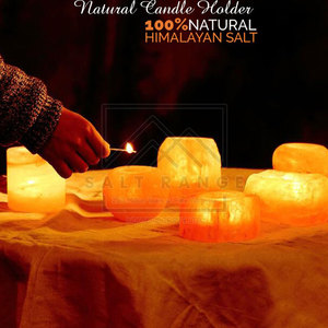 Lampe en sel de l'Himalaya sculptée avec logo personnalisé, décoration d'intérieur de haute qualité avec artisanat naturel - Product Image 3