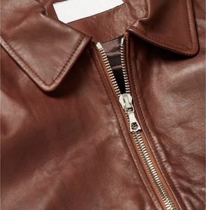 Veste en cuir pour homme, mode streetwear, vêtements décontractés, vêtements d'extérieur en cuir véritable, fabrication sur mesure, vente en gros OEM - Product Image 6
