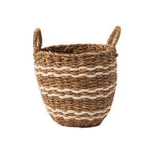 ตะกร้าใส่ของตกแต่งหญ้าทะเลสไตล์มินิมอลแบบโมเดิร์นตะกร้าทอด้วยมือผู้ผลิตจากเวียดนามในราคา - Product Image 1