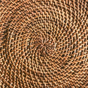 Vietnam Manufacturer Round Rattan <b>Placemats</b> Natural Hand Woven Rattan <b>Placemat</b> Table Decoration & Accessories - Product Image 4