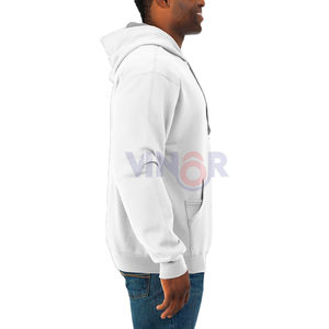 Personalizable de los hombres 100% de algodón pesado pulóver con capucha de invierno de lana con capucha estilo bordado térmico fabricante sudaderas con capucha - Product Image 2