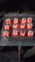 Charbon de coco de haute qualité, transformé en briquettes de charbon actif, sert de base pour la chicha indonésienne.