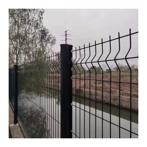 Clôture en treillis métallique soudé en acier galvanisé, panneau de clôture en treillis métallique <span class=keywords><strong>rigide</strong></span> à pliage en V 3D pour route, école, terrain de jeu, parc - Product Image 1