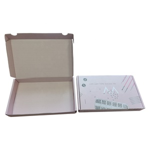 Boîte d'expédition de luxe pour kit de manucure, rose, moderne, en carton ondulé, avec impression recto-verso - Product Image 5