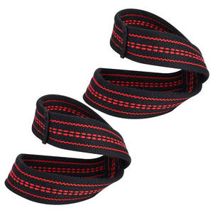 Top haute qualité néoprène Figure 8 sangles d'haltérophilie antidérapant Gym Cross Training musculation entraînement poignet soutien lourd - Product Image 2