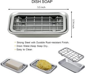 Jabonera de Metal para Ducha con Diseño Higiénico, Mantiene el Jabón Seco y Limpio, Solución de Almacenamiento para Baños y Duchas Organizadas - Product Image 2