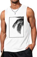 Camiseta sin Mangas para Hombre, Tejido Sólido, Transpirable, 100% Algodón Ecológico, Secado Rápido, Informal, para Playa, Gimnasio, Vacaciones, 220g