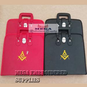 Freemason Masonic Leather Hard & Soft Cases para Delantal y Regalia Ligero Cosido y Bordado - Product Image 4