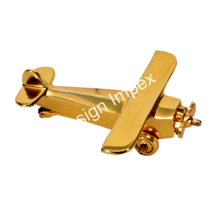 Gold PVT Propeller <b>Aircraft</b> Model Latest Arrival Wholesale Aeroplane Giftware Accessories Custom Logo Airplane Models Home Decor - Product Image 3