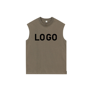 Men Cotton Summer Casual Clothing Gym Wear Shirts <b>Easy</b> wear Sleeveless Vest O Neck Tank Top Breathable Quick Dry Men Tank Tops - Product Image 6