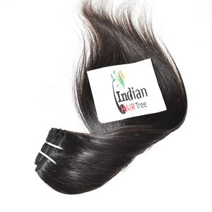 Lots de Cheveux Humains Indiens de Temple en Gros, Raides, Cuticules Alignées, Non Traités Chimiquement, Couleur Noir Naturel, Extensions - Product Image 5