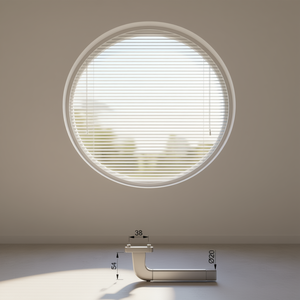 Juego de Rosetas Bremen 1505/42KV/42KVS para Persianas Redondas OB DIN Izquierda/Derecha D/D HOPPE de Aluminio F49/F9-2 - Product Image 3