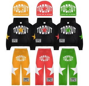 Chándal de invierno 2025, conjunto de 2 piezas de alta calidad para hombre, trajes holgados para correr, conjunto de cremallera, Sudadera con capucha, pantalones de chándal holgados, chándales para hombre - Product Image 4