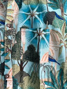 เสื้อเชิ้ตแขนสั้นผ้าฝ้ายแท้สำหรับผู้ชาย, เสื้อพิมพ์ลายดอกไม้ชายหาดสำหรับงานปาร์ตี้กลางแจ้ง100% แฮนด์เมด - Product Image 5