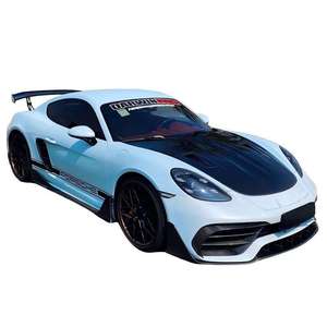 ชุดแต่งคุณภาพสูงสำหรับ Porsche 718 อัพเกรดสไตล์ PD ชิ้นส่วนคาร์บอนครึ่งคัน ประกอบด้วยกันชนหน้า, สเกิร์ตข้าง, ลิปหลัง, สปอยเลอร์, ชุดแต่งรอบคัน - Product Image 4