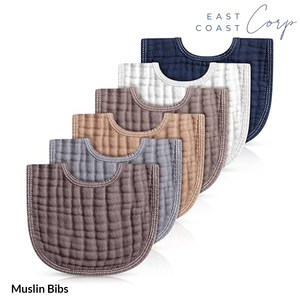 <b>Baby</b> Teething Bibs with <b>Muslin</b> Burp Cloths - Product Image 3