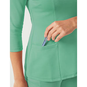 Uniforme d'hôpital élégant, ensembles de blouses médicales à col montant, blouses pour infirmières, blouses pour femmes - Product Image 3