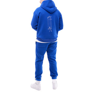 Survêtement à capuche brodé pour homme, respirant, imprimé, avec logo/couleurs personnalisables, très tendance, confortable, 100% coton, prix abordable - Product Image 2